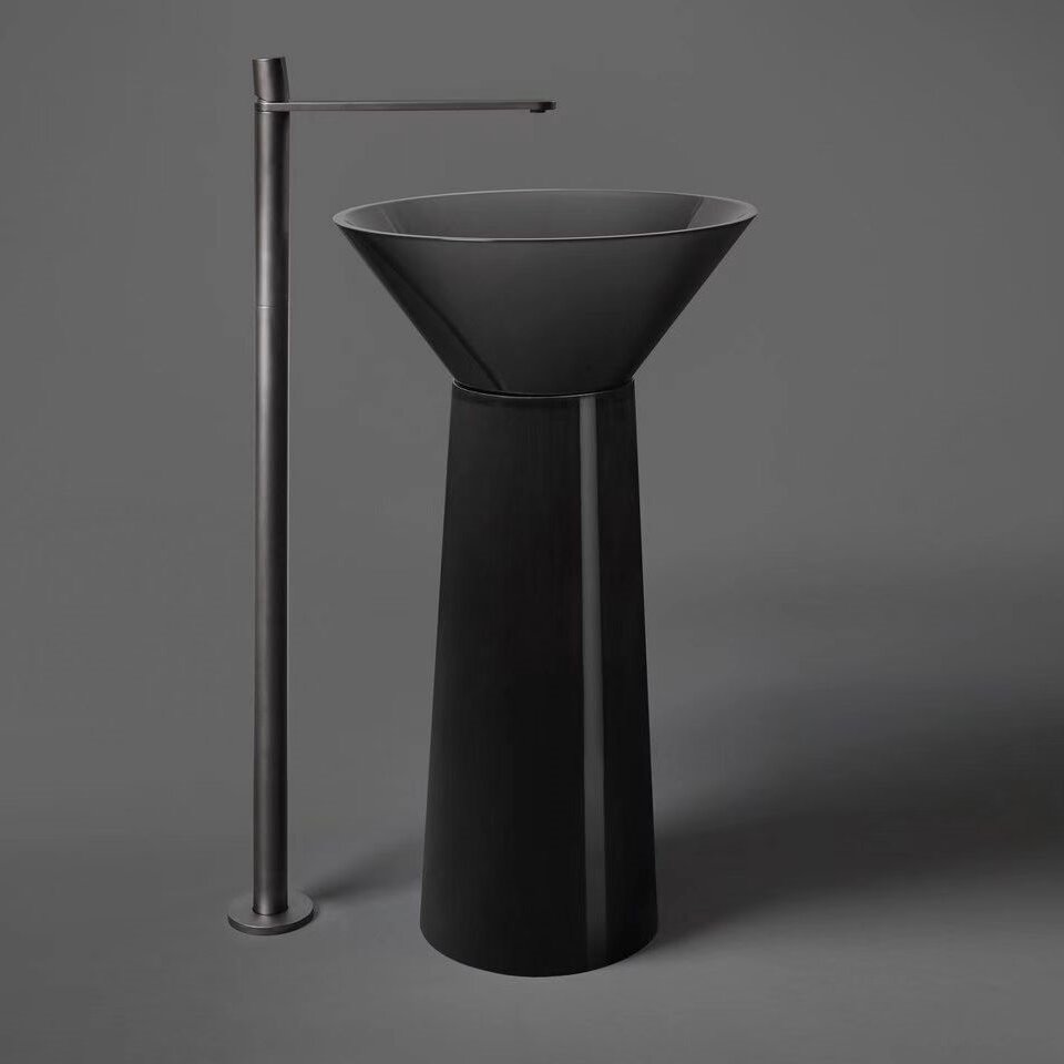 Transparent Pedestal Sink (6) Transparent Pedestal Sink (6)