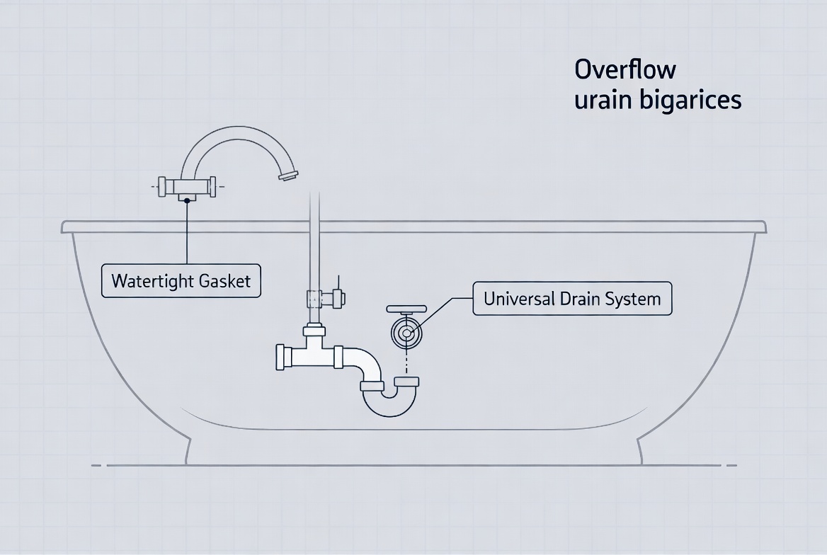 Freestanding Tub Drain And Overflow Detail Freestanding Tub Drain And Overflow Detail