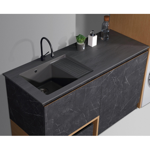 Laundry Sink with Integrated Washboard