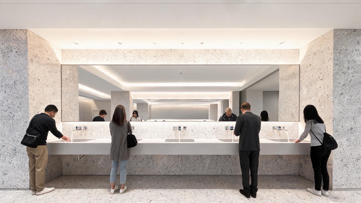 High Traffic Trough Basin Restroom High Traffic Trough Basin Restroom