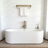 Striped Solid Surface Freestanding Tub