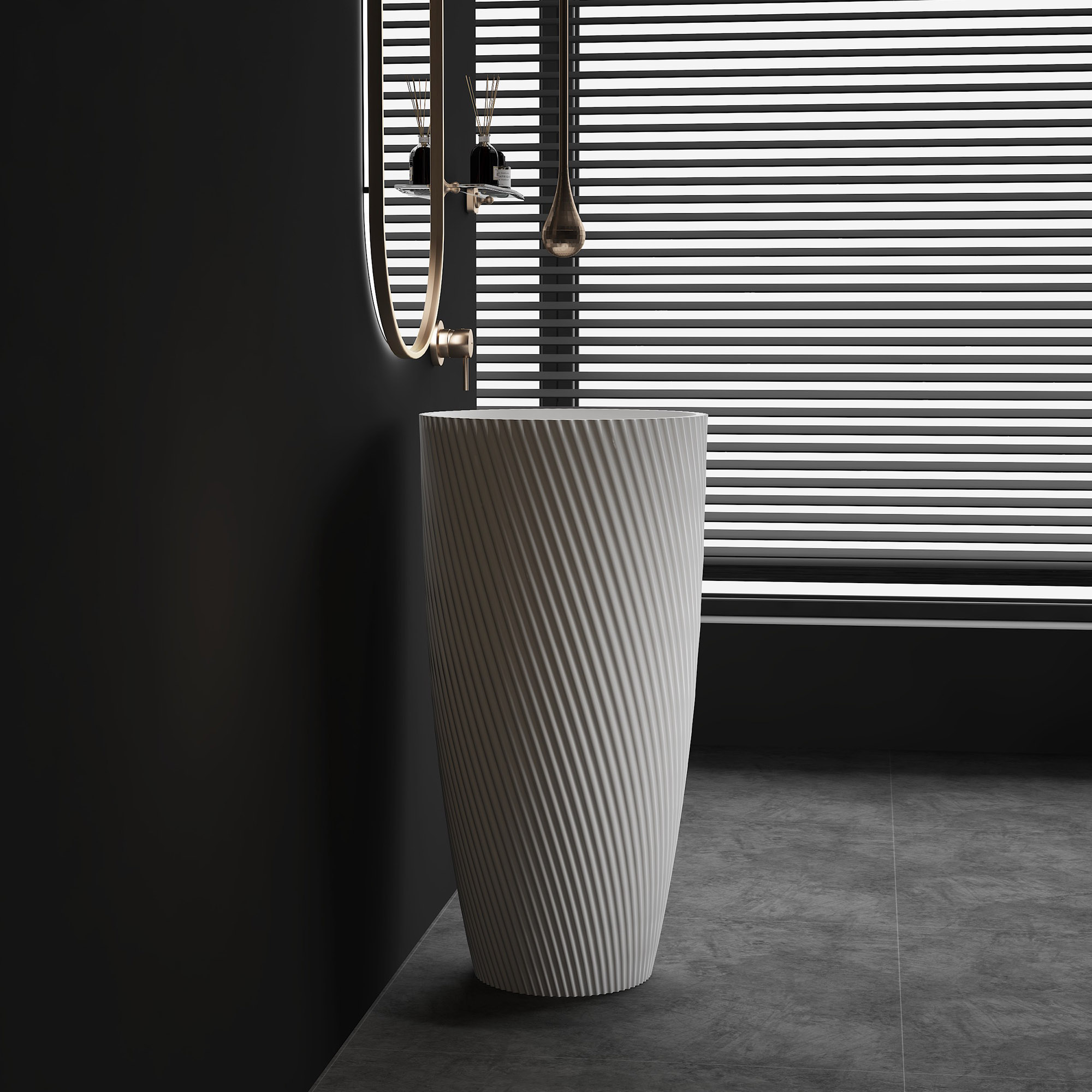 Freestanding Pedestal Sink (5) Freestanding Pedestal Sink (5)