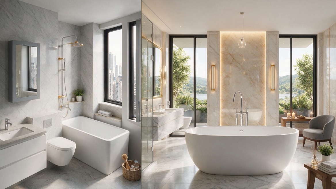 Compact And Luxury Bathroom Bathtub Layouts Compact And Luxury Bathroom Bathtub Layouts