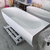 Corner Freestanding Solid Surface Bathtub
