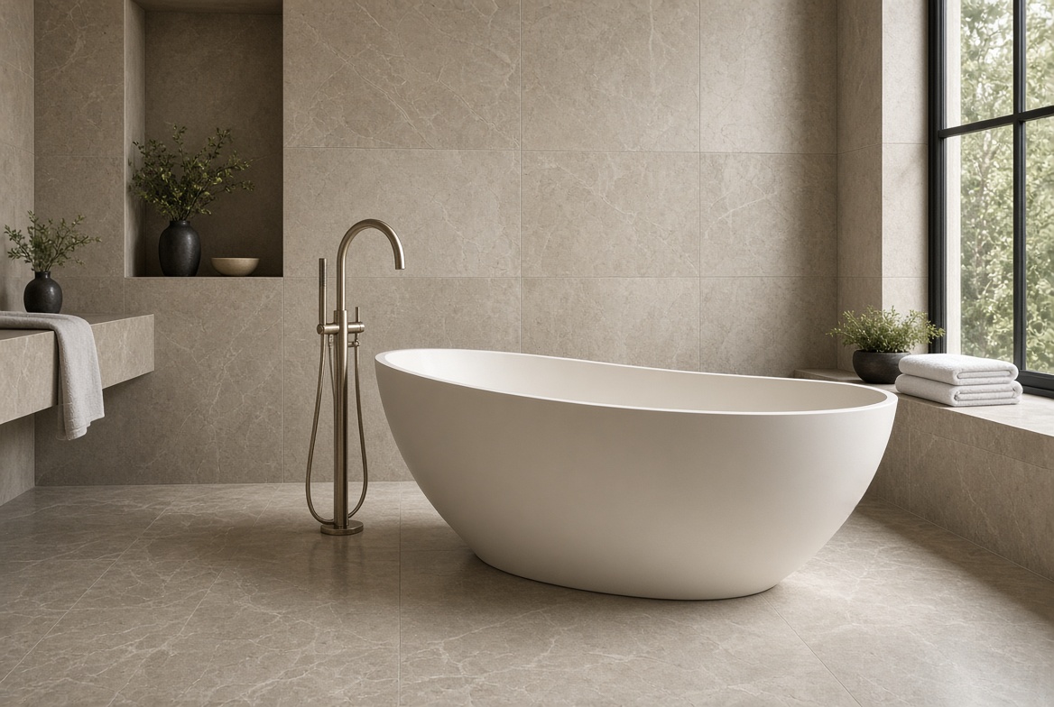 Luxury Freestanding Tub Installation