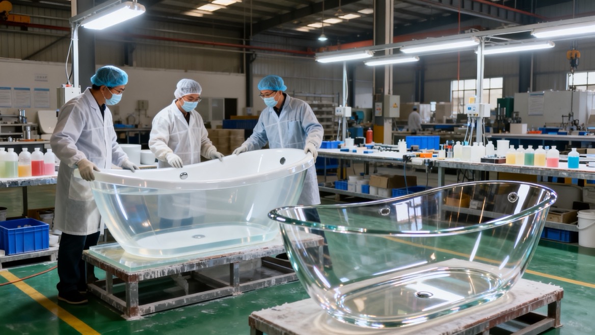 Transparent Bathtub Manufacturing Process Transparent Bathtub Manufacturing Process