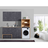 Matte White Laundry Sink with Washboard