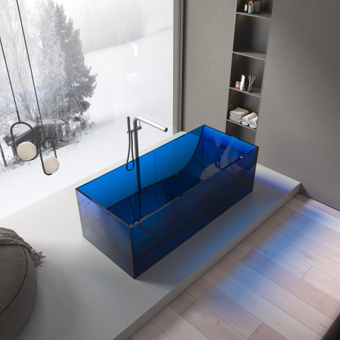 Transparent Acrylic Bathtub