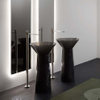 Transparent Pedestal Sink