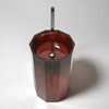 Transparent Resin Freestanding Basin