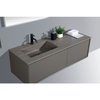 Grey Wall Hung Vanity Unit