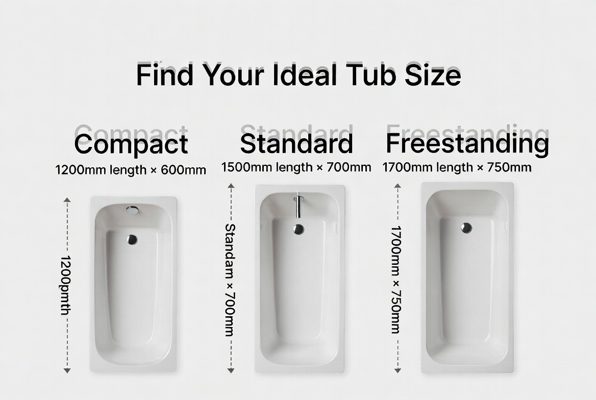 Modern Bathtub Size Guide