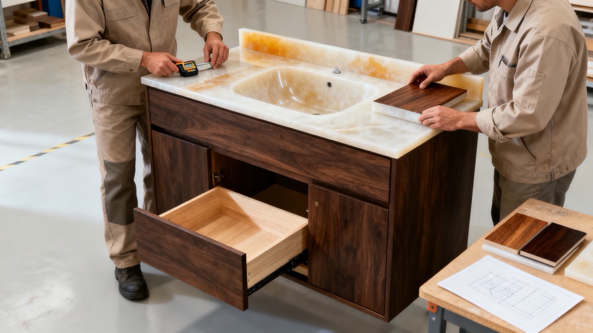 Custom Bathroom Vanity Sample Inspection Custom Bathroom Vanity Sample Inspection
