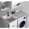Compact Solid Surface Laundry Cabinet