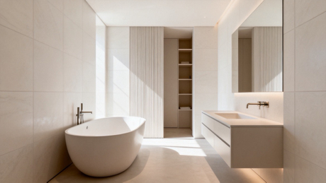 Compact Soaking Bathtub In Modern Small Bathroom.jpg