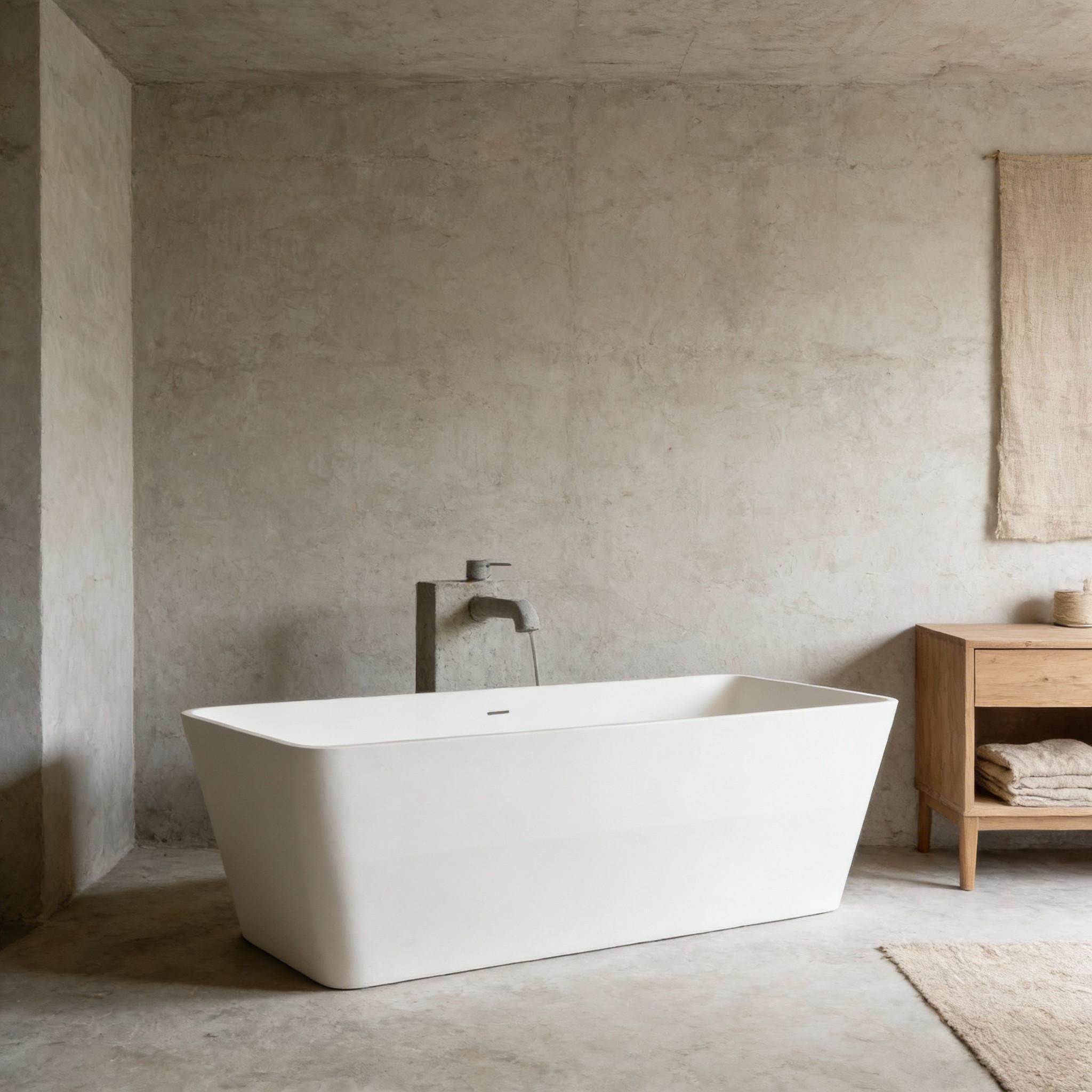 Solid Surface Soaking Tub (4) Solid Surface Soaking Tub (4)