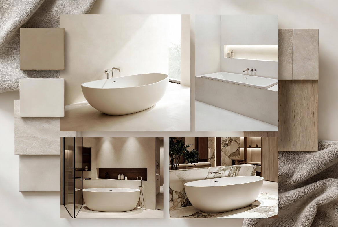 Shallow Bathtub Design Moodboard Shallow Bathtub Design Moodboard 