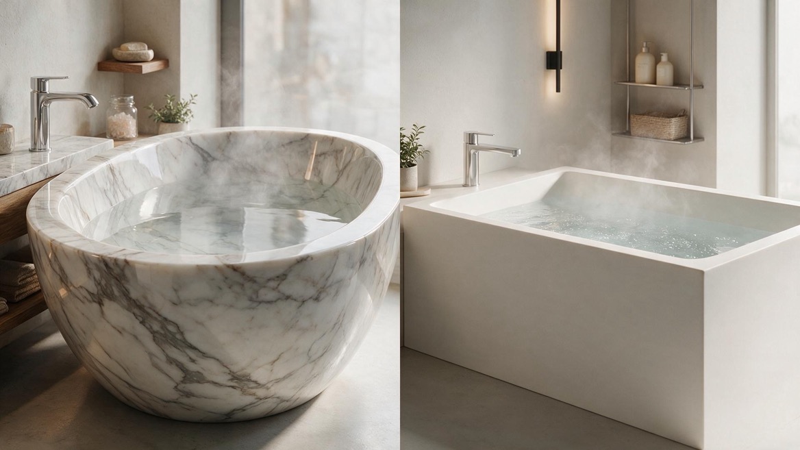 Marble Bathtub Material Comparison