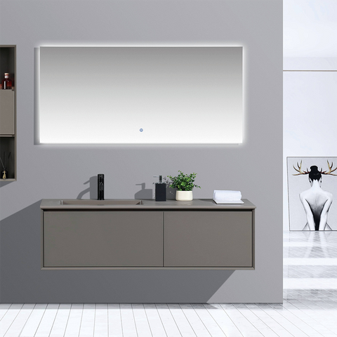 Grey Wall Hung Vanity Unit