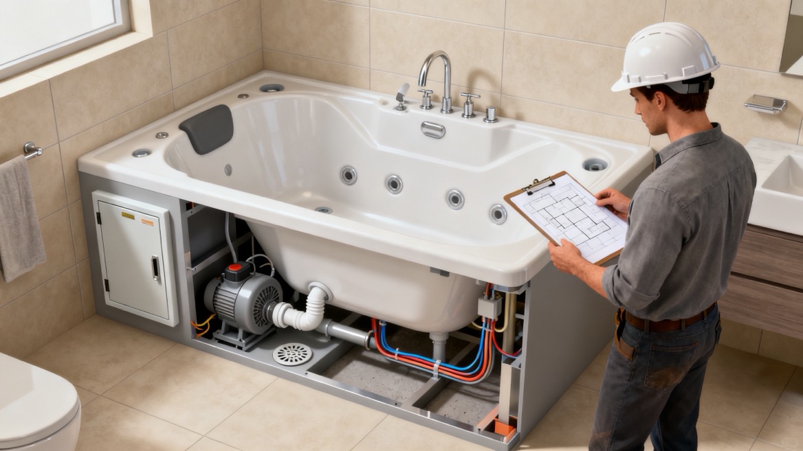 Jetted Bathtub Installation Planning Jetted Bathtub Installation Planning