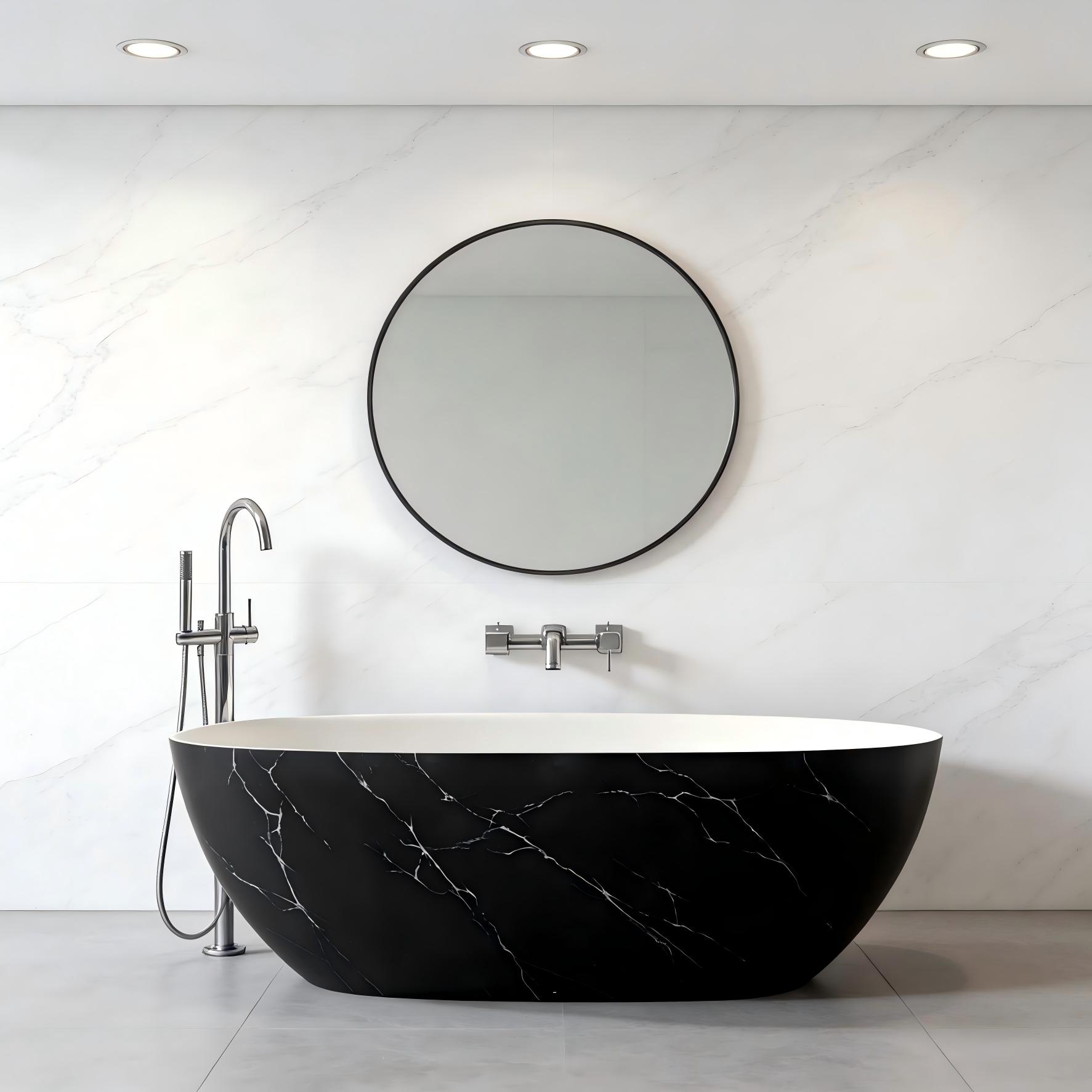 Black Marble Bathtub (4) Black Marble Bathtub (4)