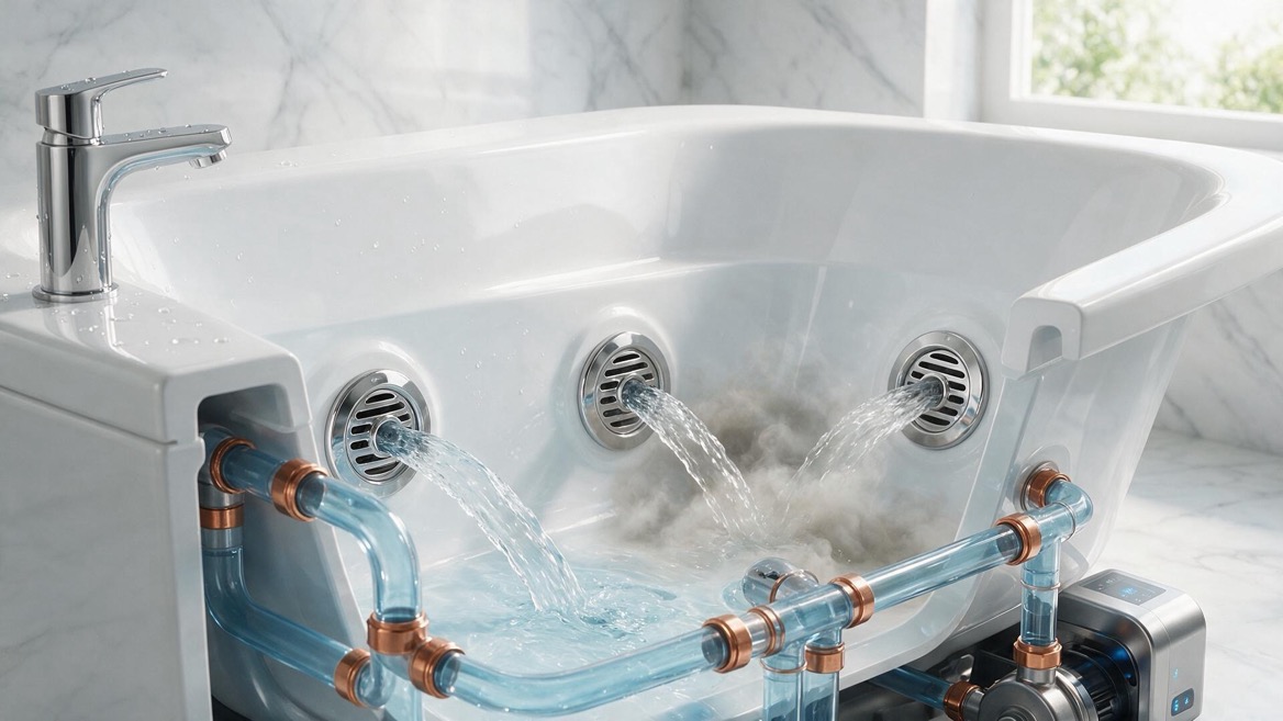 Bathtub Jet Cleaning Process Bathtub Jet Cleaning Process