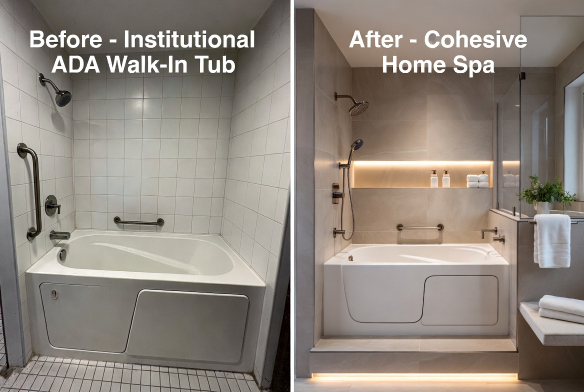 Before And After Walk In Tub Remodel