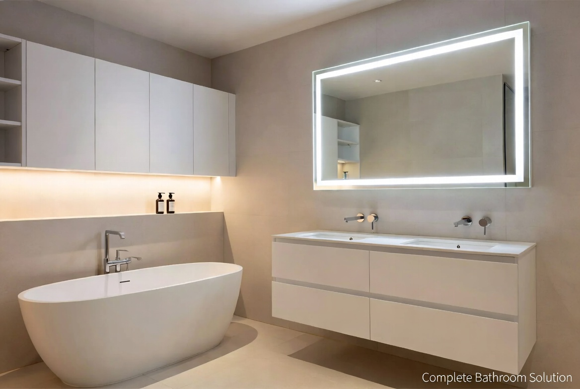 Integrated Solid Surface Bathroom Solution Integrated Solid Surface Bathroom Solution