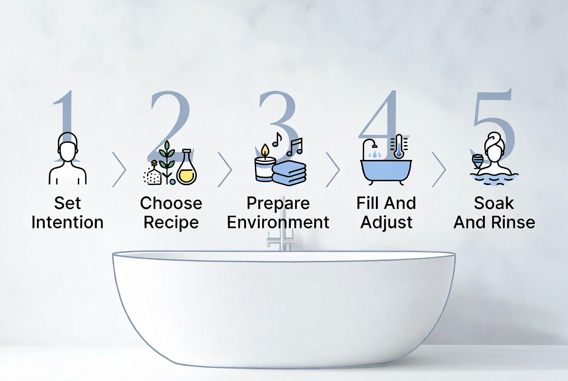 Bath Ritual Step By Step Infographic