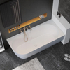 Corner Freestanding Solid Surface Bathtub