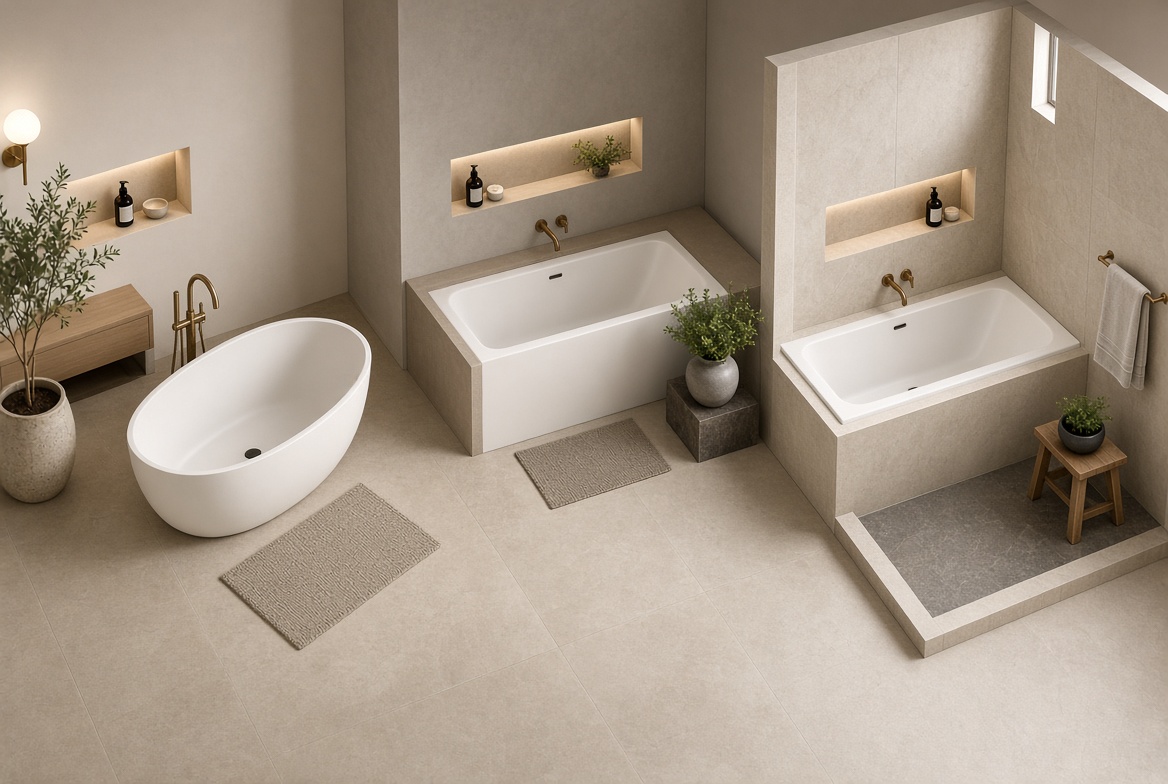 Bathtub Clearance Comparison Layout