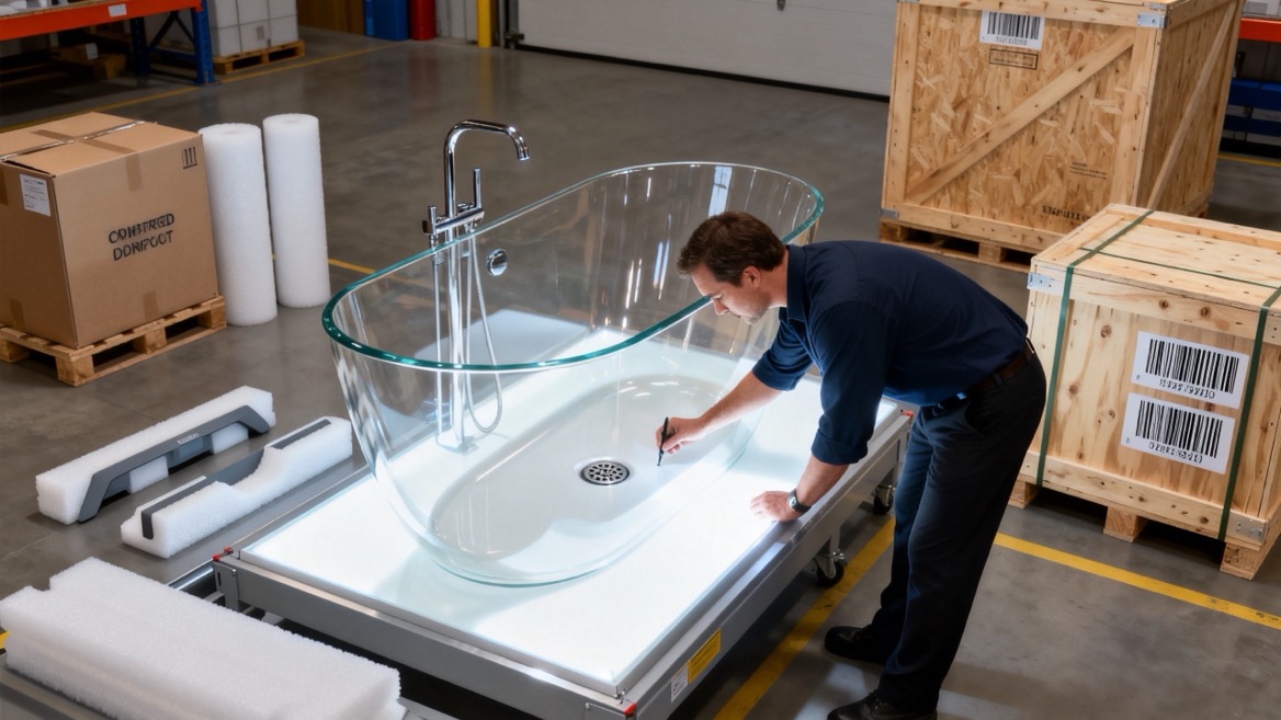 Bathtub Quality Inspection And Export Packing Bathtub Quality Inspection And Export Packing