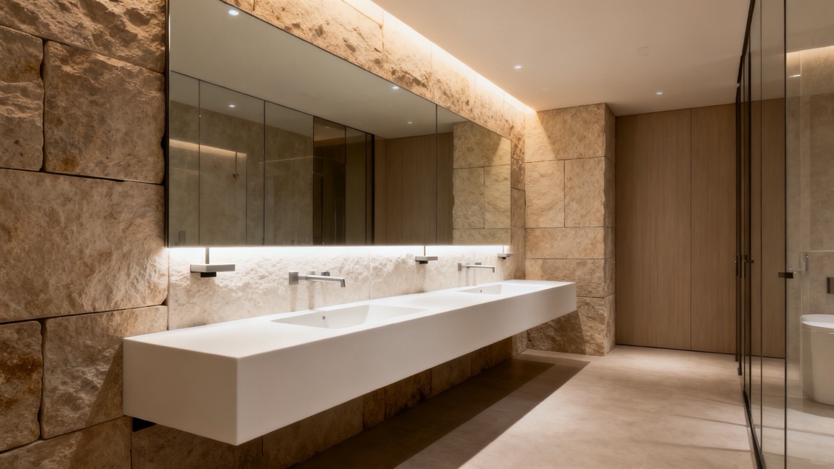 Premium Bathroom Project With Wall Hung Basins Premium Bathroom Project With Wall Hung Basins