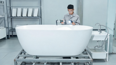 Solid Surface Bathtub Quality Inspection.jpg