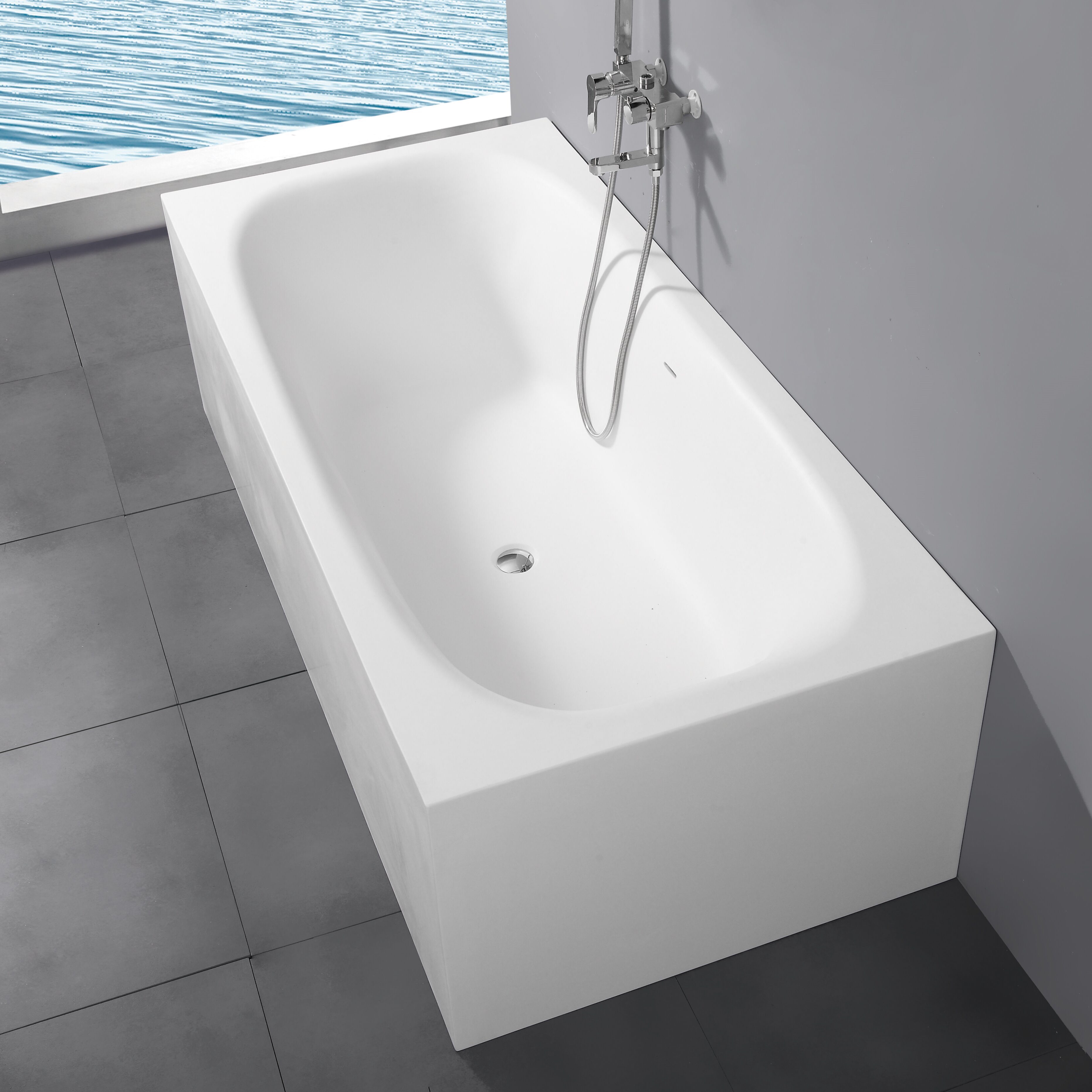Free Standing Stone Bath (2) Free Standing Stone Bath (2)