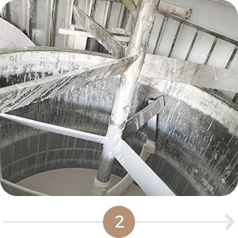 Mix the raw materials