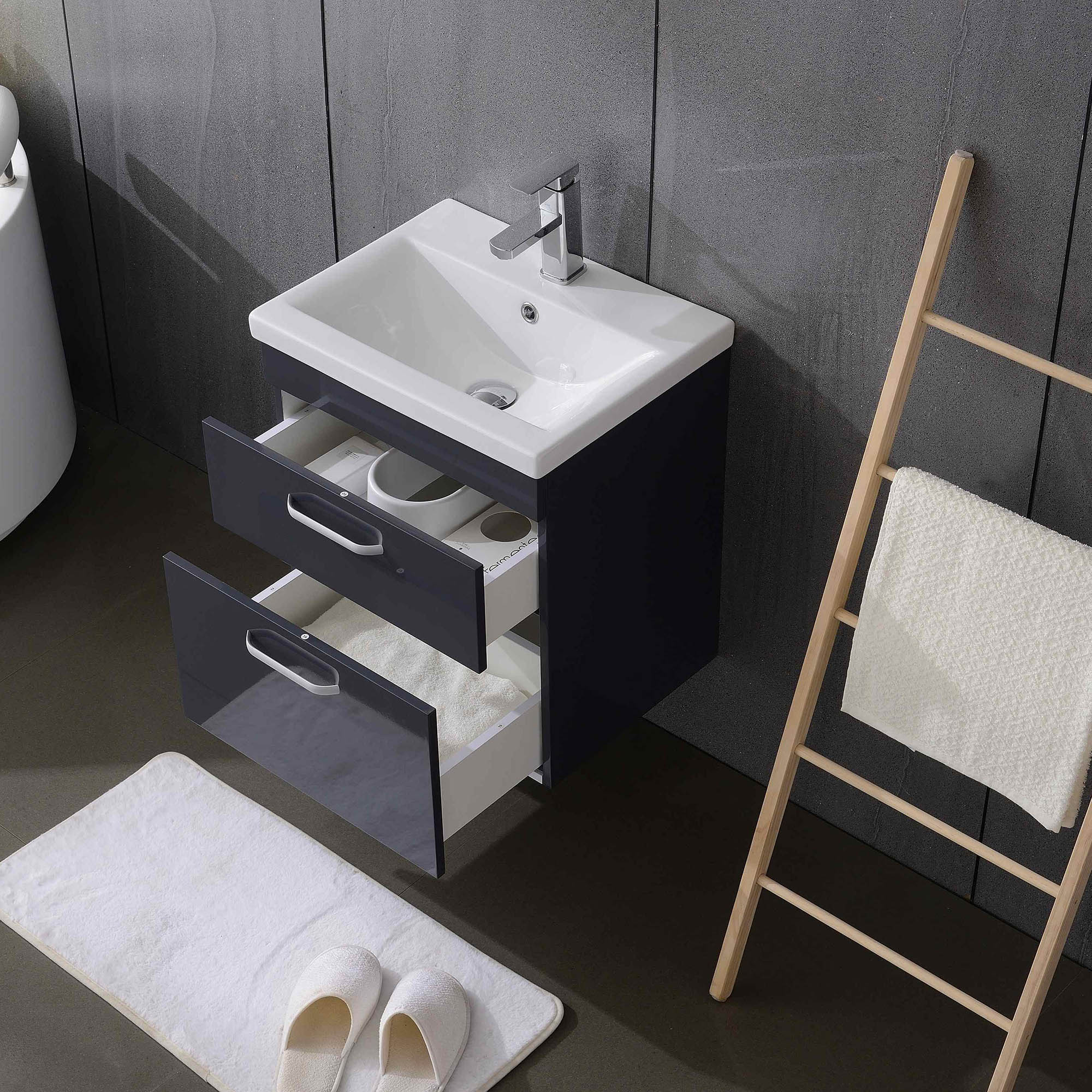 Wall Hung Vanity Unit 600Mm (5) Wall Hung Vanity Unit 600Mm (5)