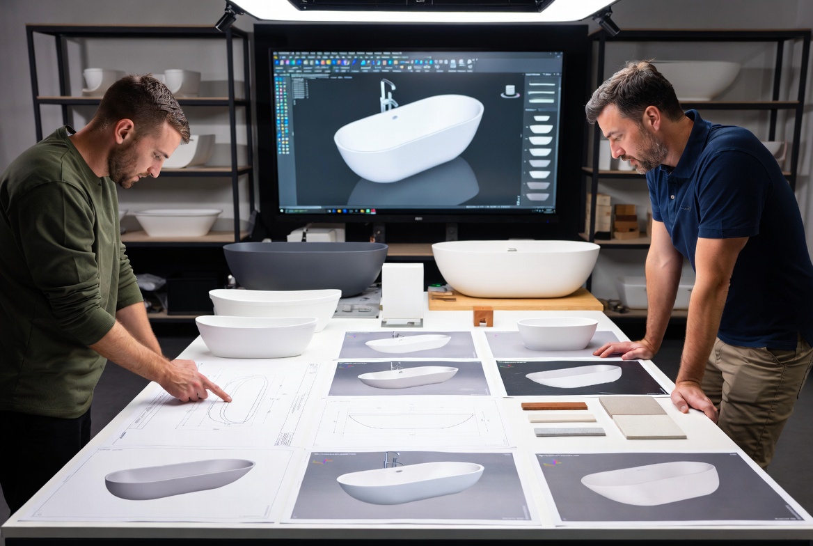 Custom OEM Bathtub Design Process