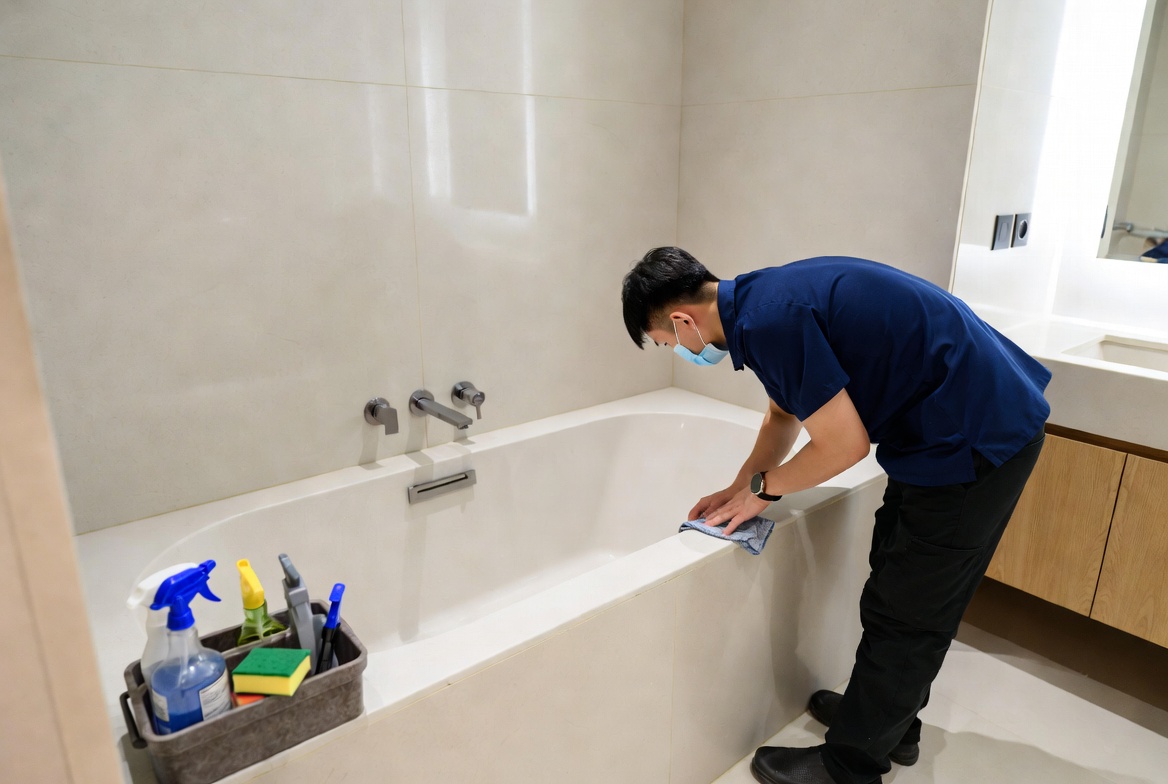 Cleaning Routine In Vip Bathroom Cleaning Routine In Vip Bathroom