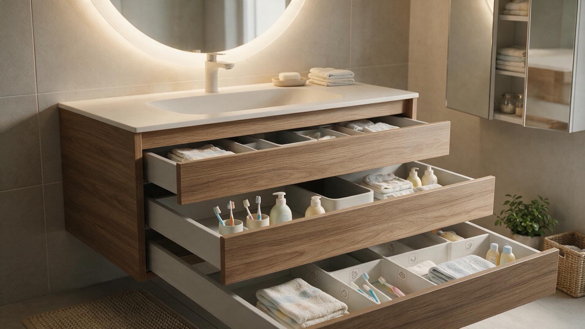 Smart Vanity Storage Design Smart Vanity Storage Design