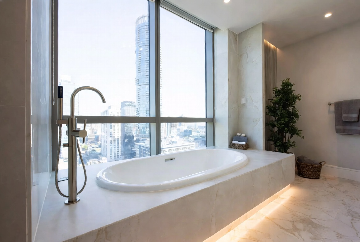 Luxury Drop In Tub With Deck
