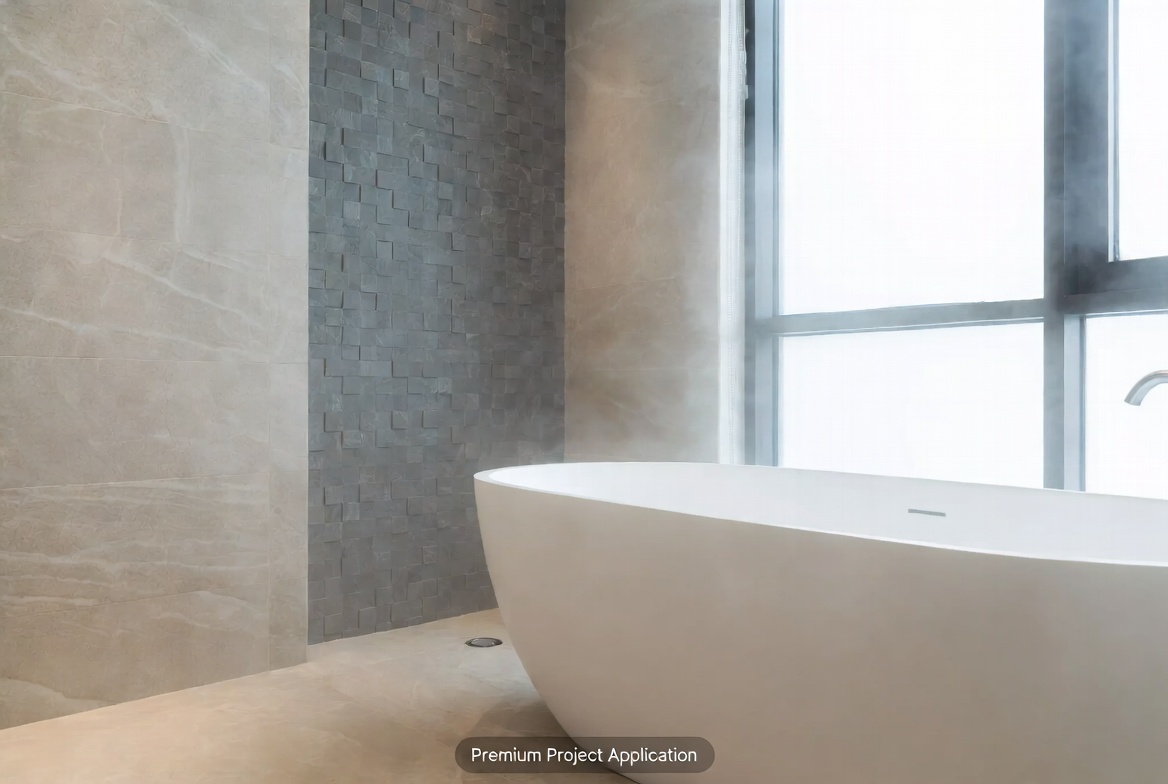 Luxury Solid Surface Bathtub In Hotel Suite Luxury Solid Surface Bathtub In Hotel Suite