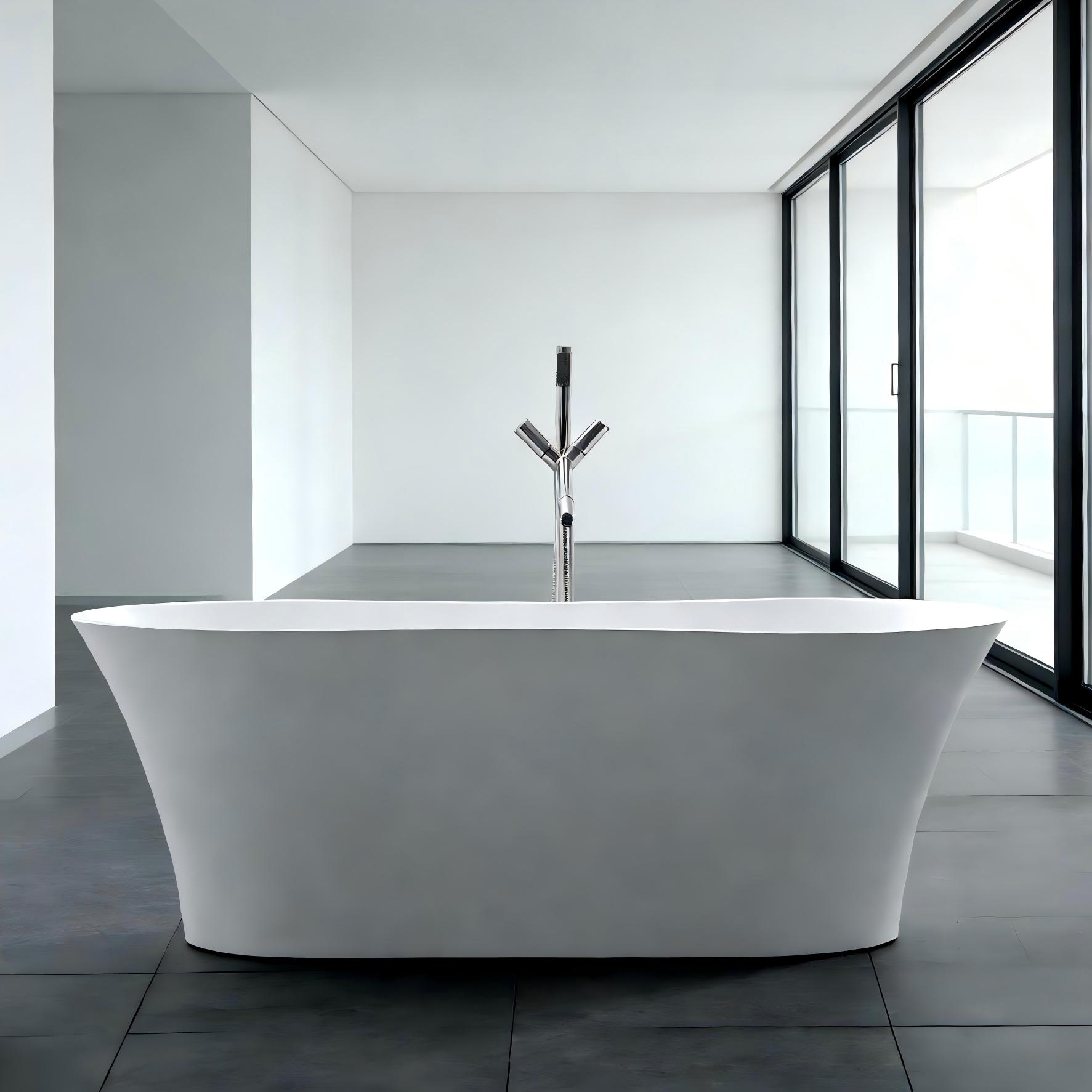 Solid Surface Freestanding Tub (4) Solid Surface Freestanding Tub (4)