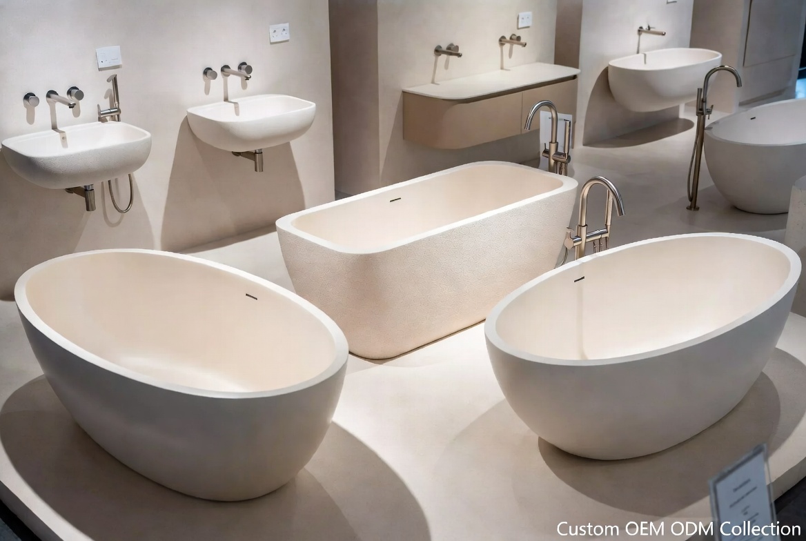 OEM ODM Stone Look Bathtub Collection OEM ODM Stone Look Bathtub Collection