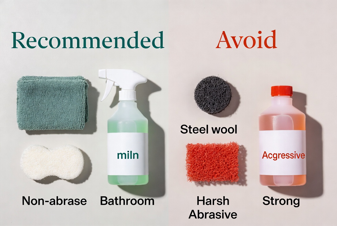 Safe Bathtub Cleaning Tools