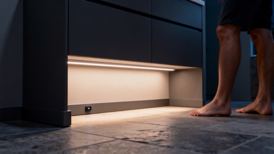 Recessed Kickplate Lighting With Motion Detection Recessed Kickplate Lighting With Motion Detection